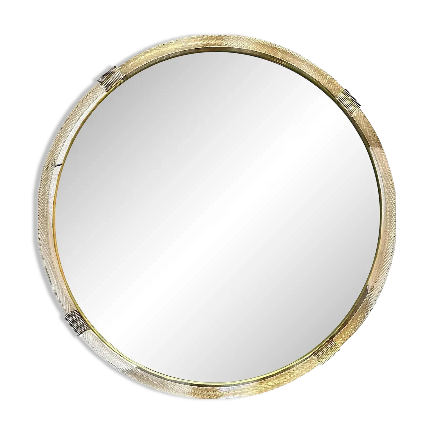 Italian Grand Murano Glass Venetian Wall Mirror by Simoeng