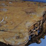 Console Louis XV gold on wooden marble