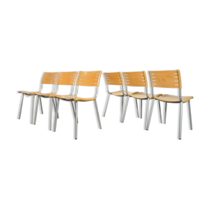 HARVINK / Ruud Jan Kokke / vintage Post Modern eettafel (6) stoelen / Nederland 80/90