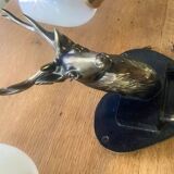 4 Wall lights with 2 arms 1960s deer head Decor hunting hunter brass