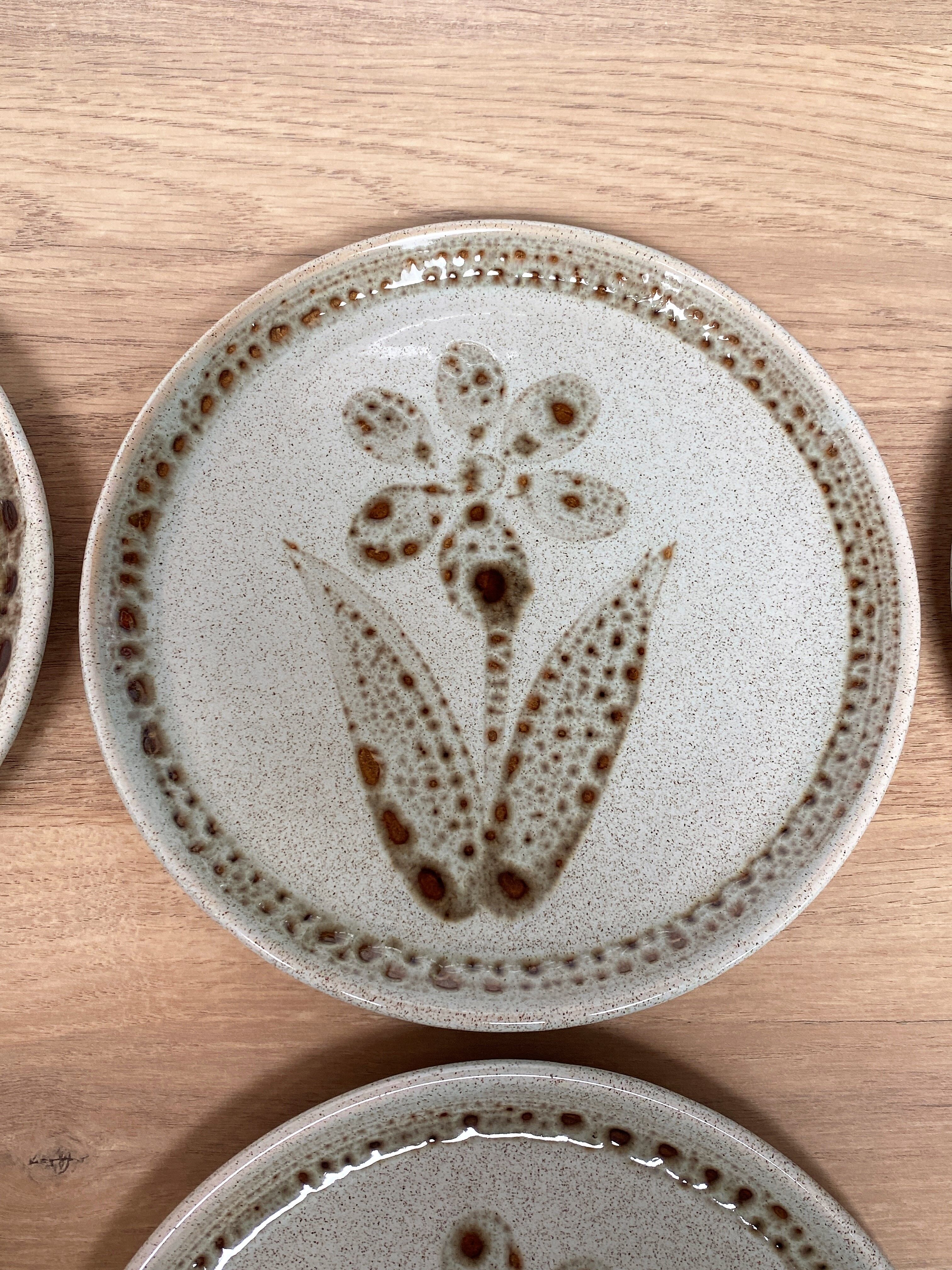 6 dessert plates Sarreguemines Morzine