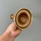 Antique brass candlestick holder
