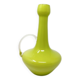 Vase vert citron en opaline Empoli
