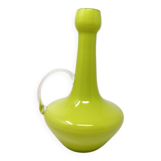 Empoli opaline lime green vase