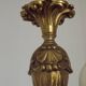 Quality Stamped Bronze French Mid-Century 3-Light Traditional Chandelier