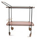 MId-Century Teak Bar Trolley with Bottle Holder, Italy 1960s