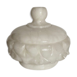 White alabaster marble candy