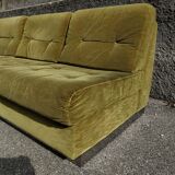 Jacques Charpentier 1970 velvet sofa