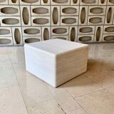 Table basse carrée en travertin adouci de berraldacci design collection