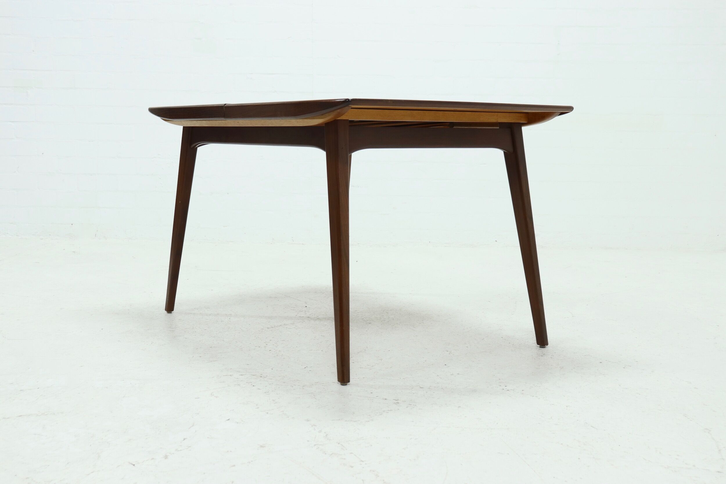 Extendable Teak Dining Table By Louis van Teeffelen for WeBe, 1950's