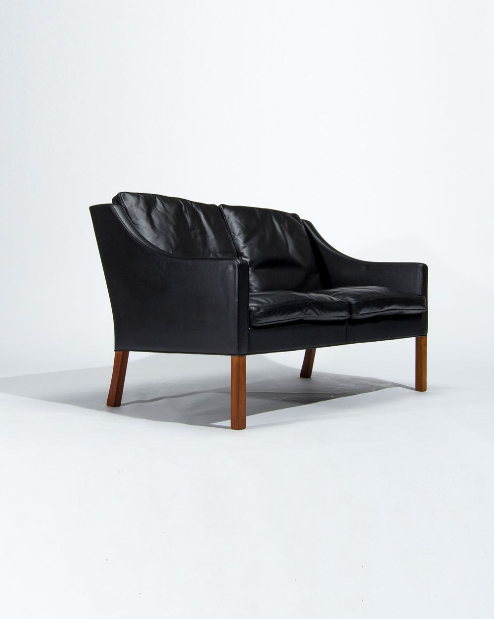 Mid Century Leather Sofa By Borge Mogensen 2208, Danish Design 1960’s