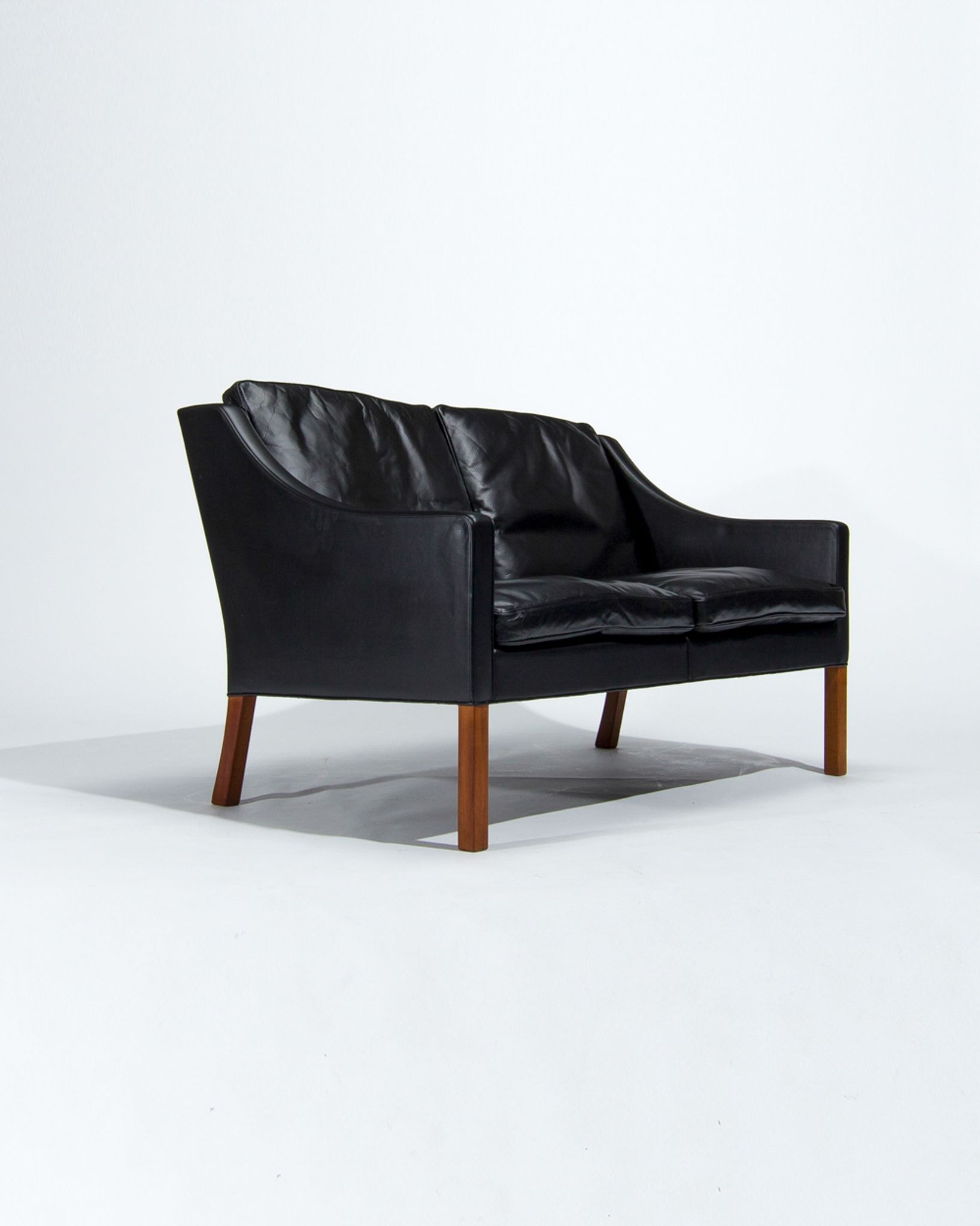 Mid Century Leather Sofa By Borge Mogensen 2208, Danish Design 1960’s
