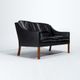 Mid Century Leather Sofa By Borge Mogensen 2208, Danish Design 1960’s