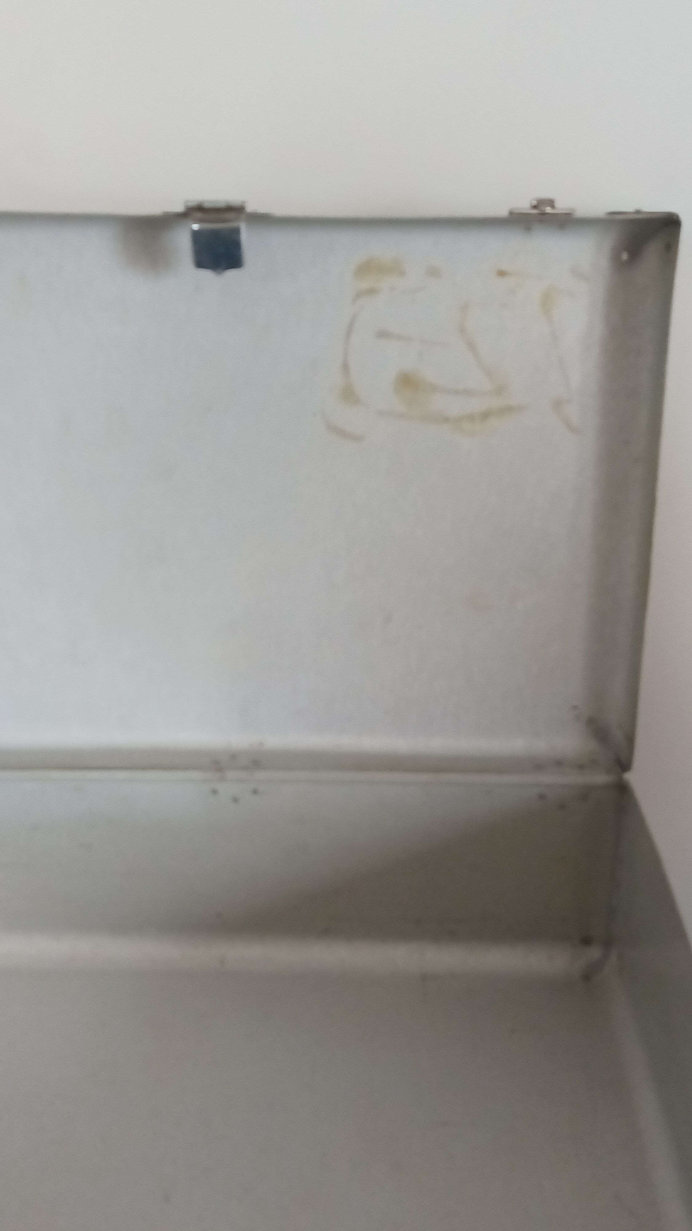 Vintage metal suitcase