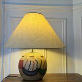Vintage wooden bedside lamp