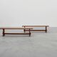 Rustic oak bench with nice patina, France ca. 1900
