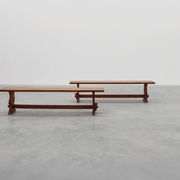 Rustic oak bench with nice patina, France ca. 1900