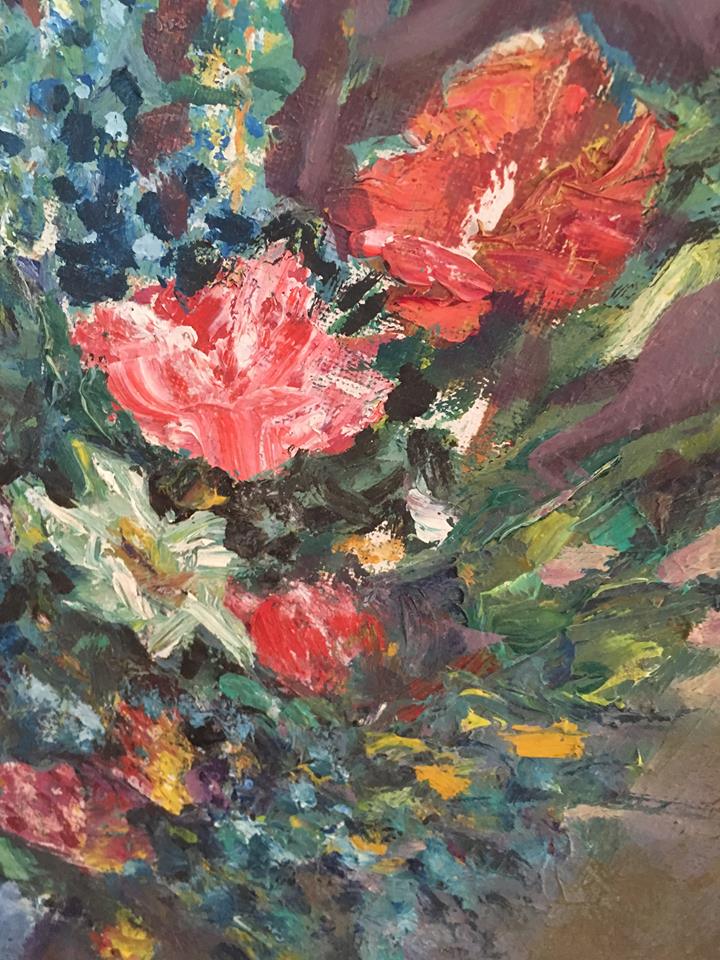 Nature table dead flowers.