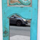 Mirror mural deco ancient teck blue skate 33x3x103cm