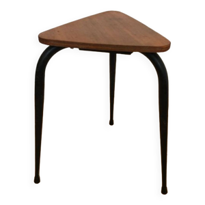 Tabouret tripode brutaliste