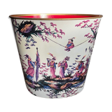 Silkscreened sheet metal paper basket 1960