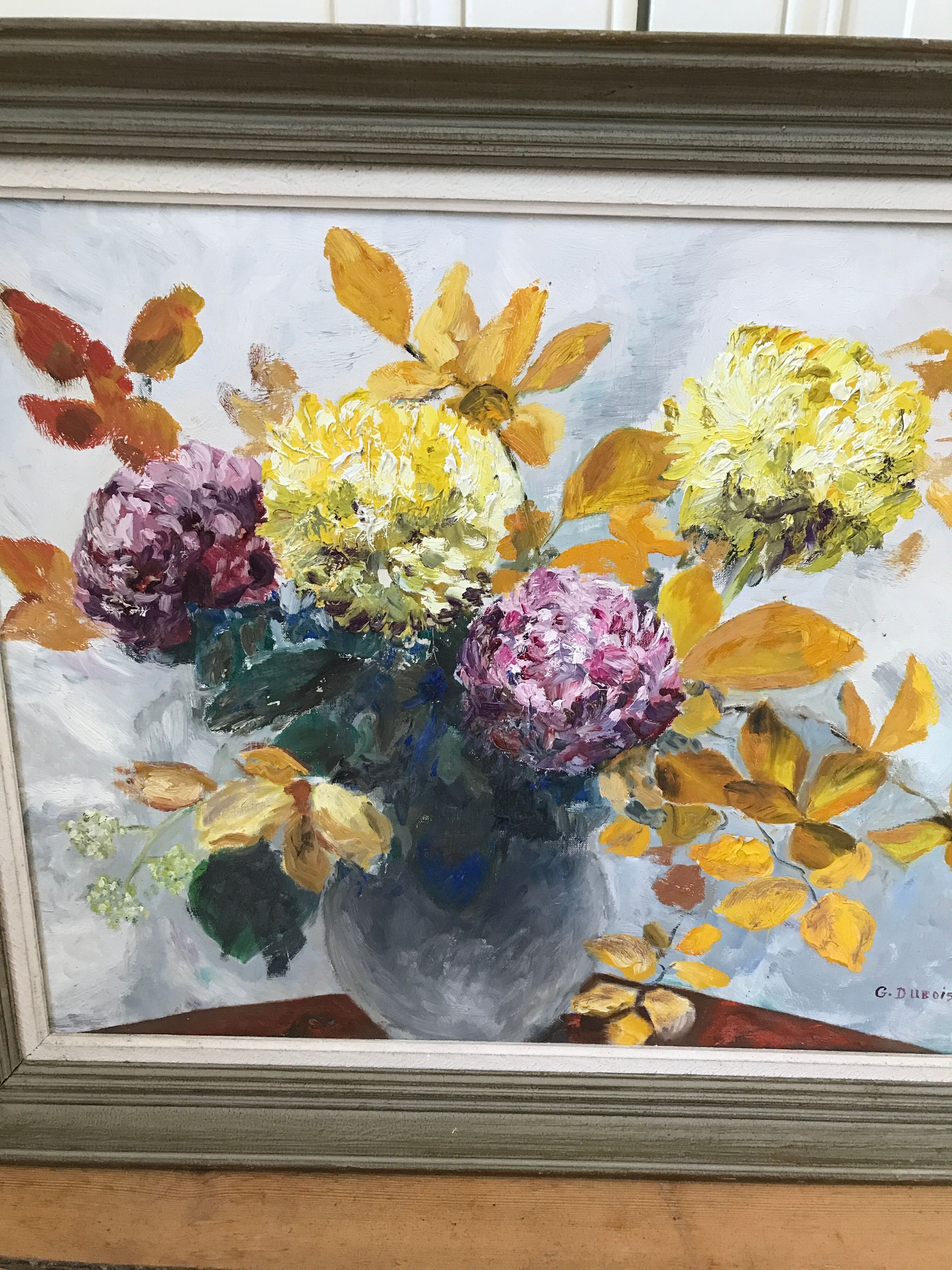 Country bouquet painting G.Dubois