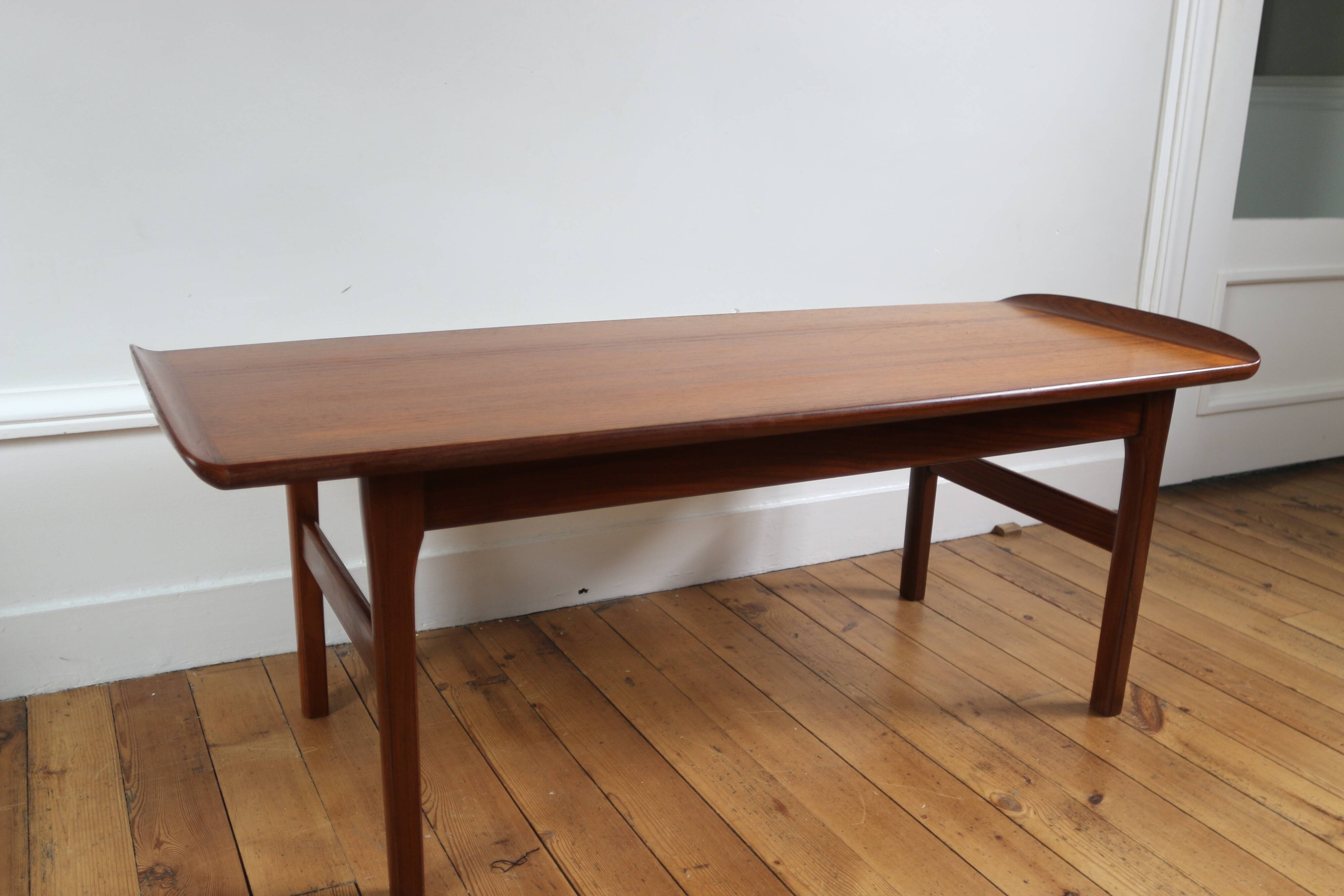 Table basse scandinave vintage teck, 1960