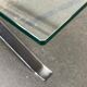 Joker coffee table in chrome and glass in mid-century Space Age style by Olivier Mourgue for Airborne, 1960s.
