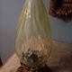Luminaire globe verre ouraline ancien Art nouveau fin 19e début 20e siècle