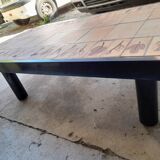 Coffee table signed Roger Capron model Garrigue