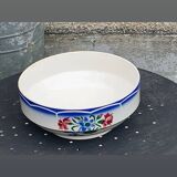 Salad bowl, Elorn model, Digoin and Sarreguemines, France, carnation motifs