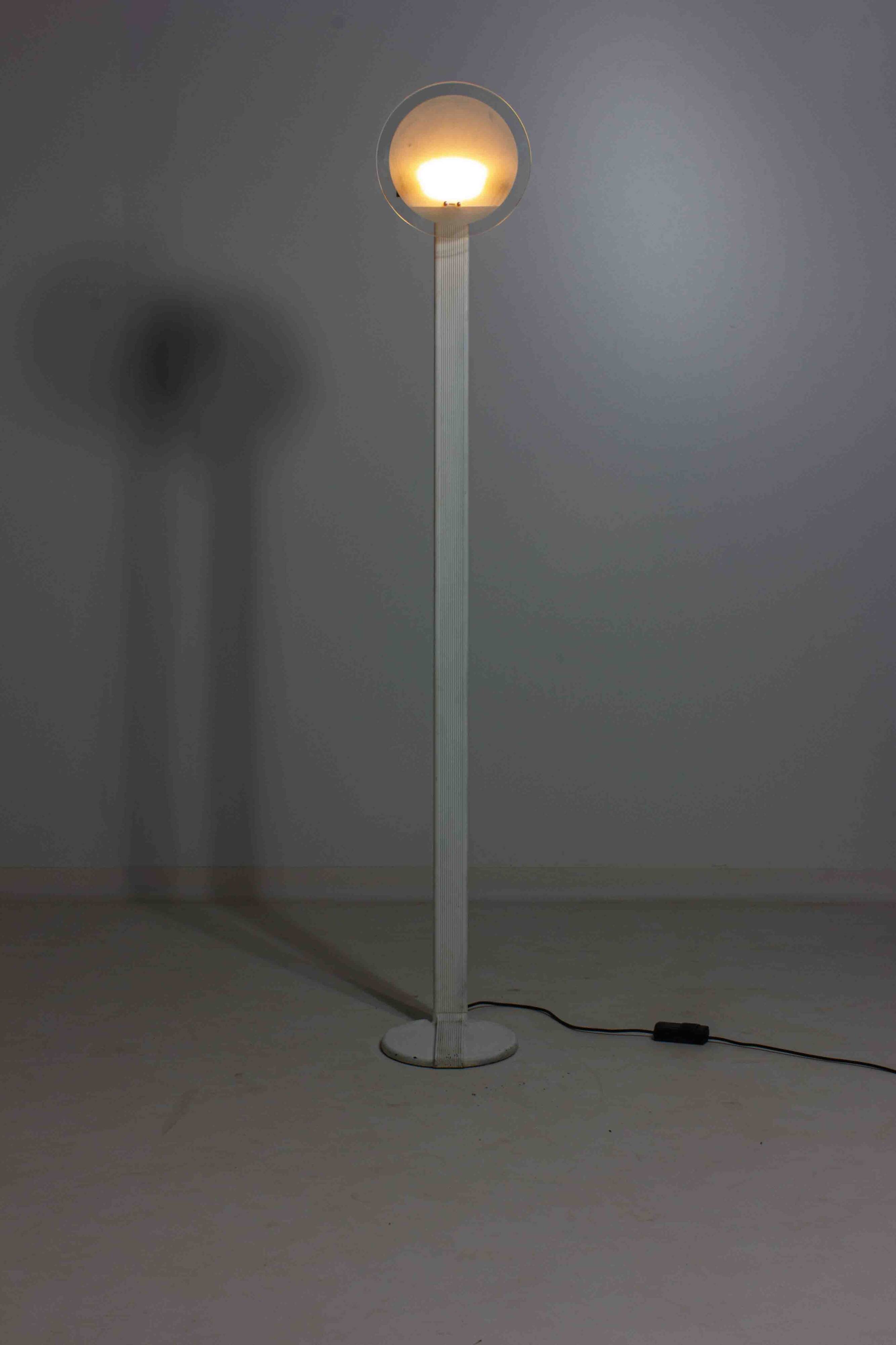 Dimmable sunset memphis syle floor lamp from 1980s Italy