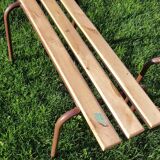 Pair of benches of school children