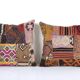 Set of 2 vintage kilim cushion covers 51x51 cm