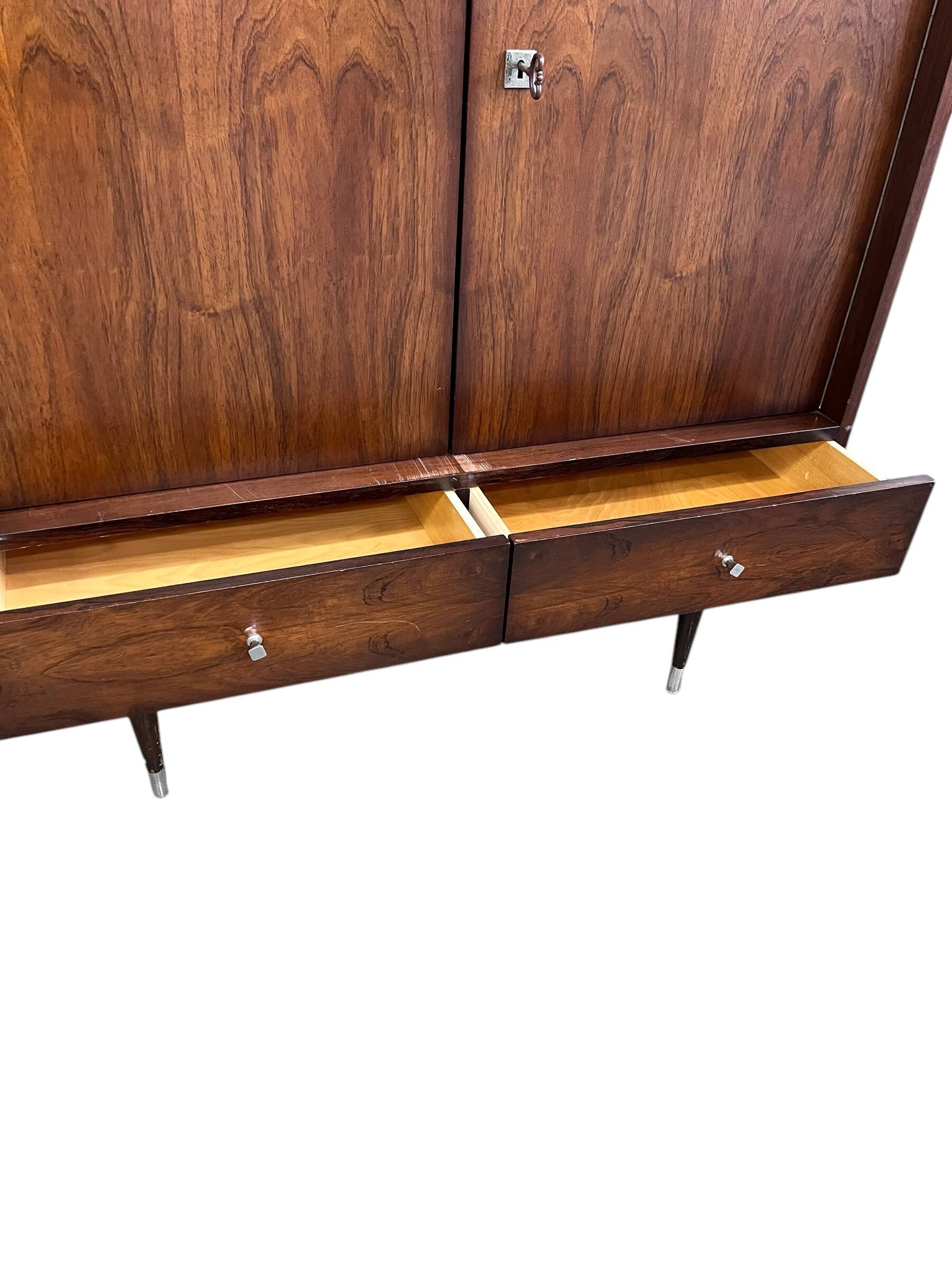 Vintage wooden wardrobe / retro wardrobe