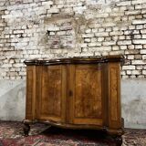 Curved dutch buffet in veneer wood xix eme century