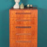 Retro Teak 1960s Tall G Plan Fresco Chest Of Drawers By Victor Wilkins