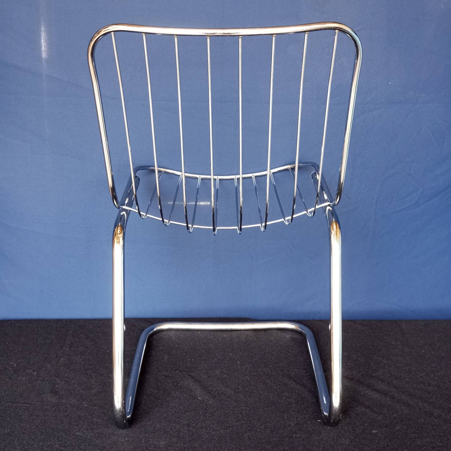 70s chrome metal chairs