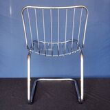 70s chrome metal chairs