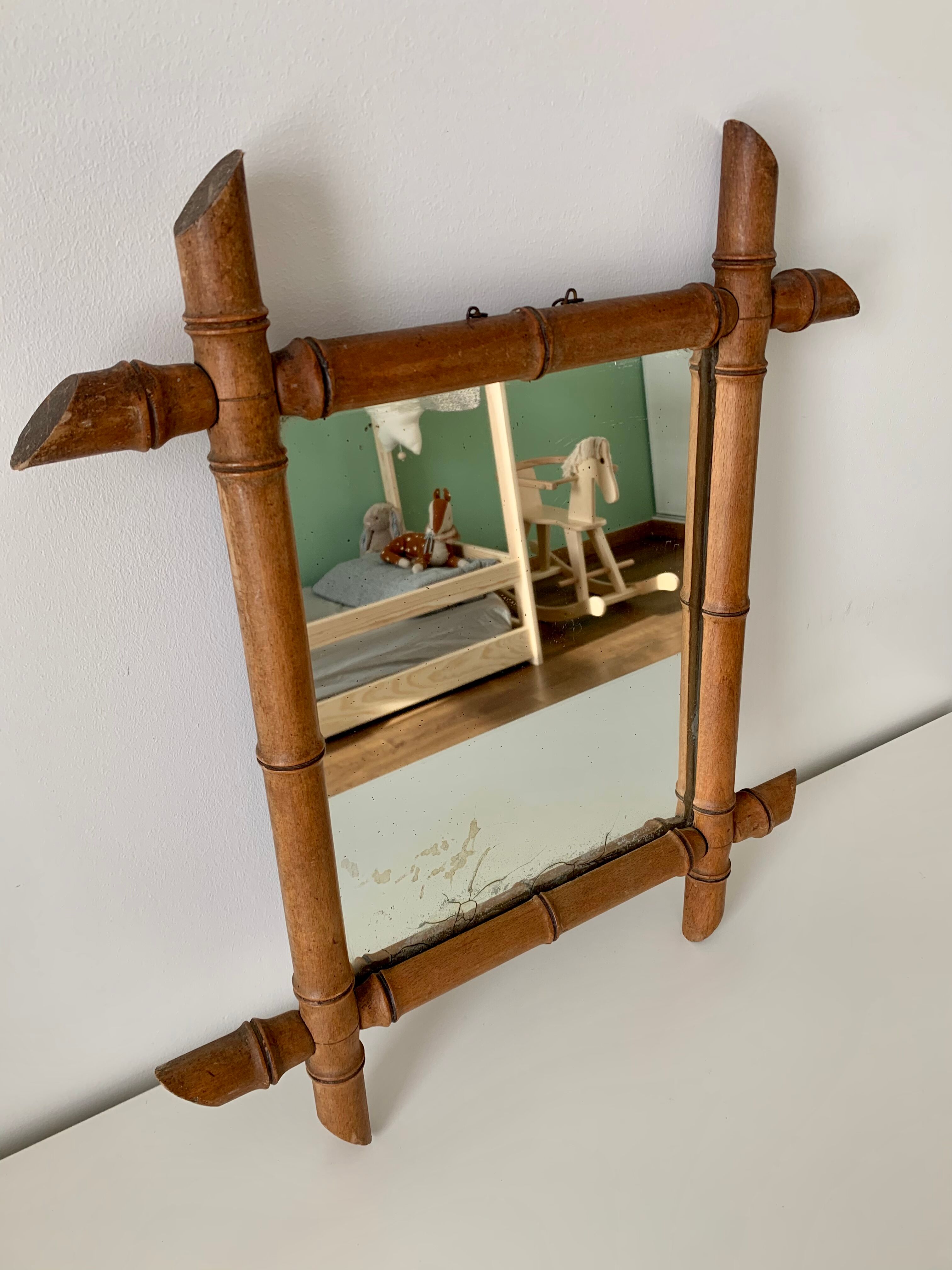Bamboo Mirror 43x48cm