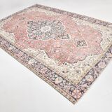 Red & Navy Blue Oriental Persian Rug, 207x315Cm