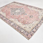 Tapis oriental persan rouge et bleu marine, 207 x 315 cm