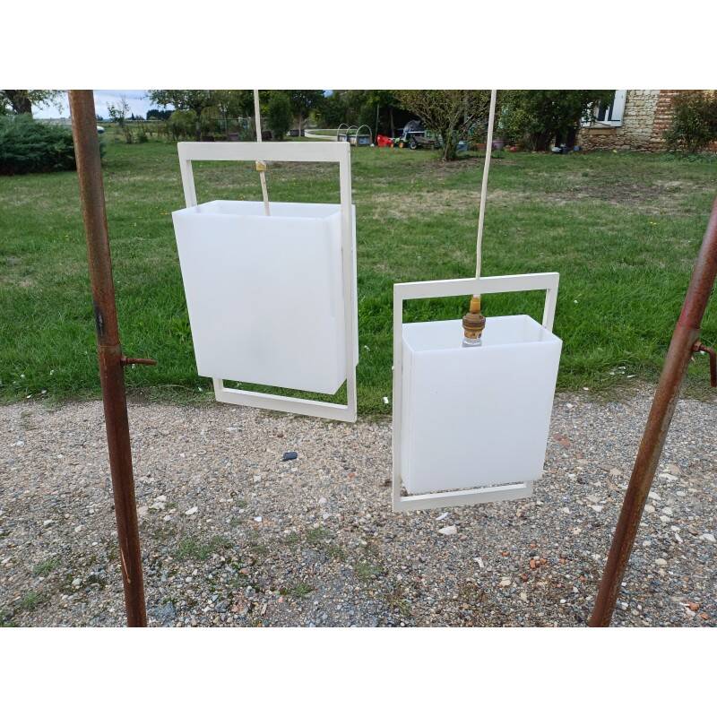 Pair of vintage pendant lights from the 70s