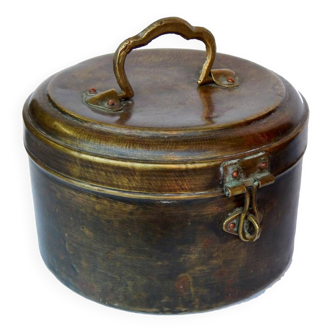 Old Chapati Box Deco Brass Crafts India