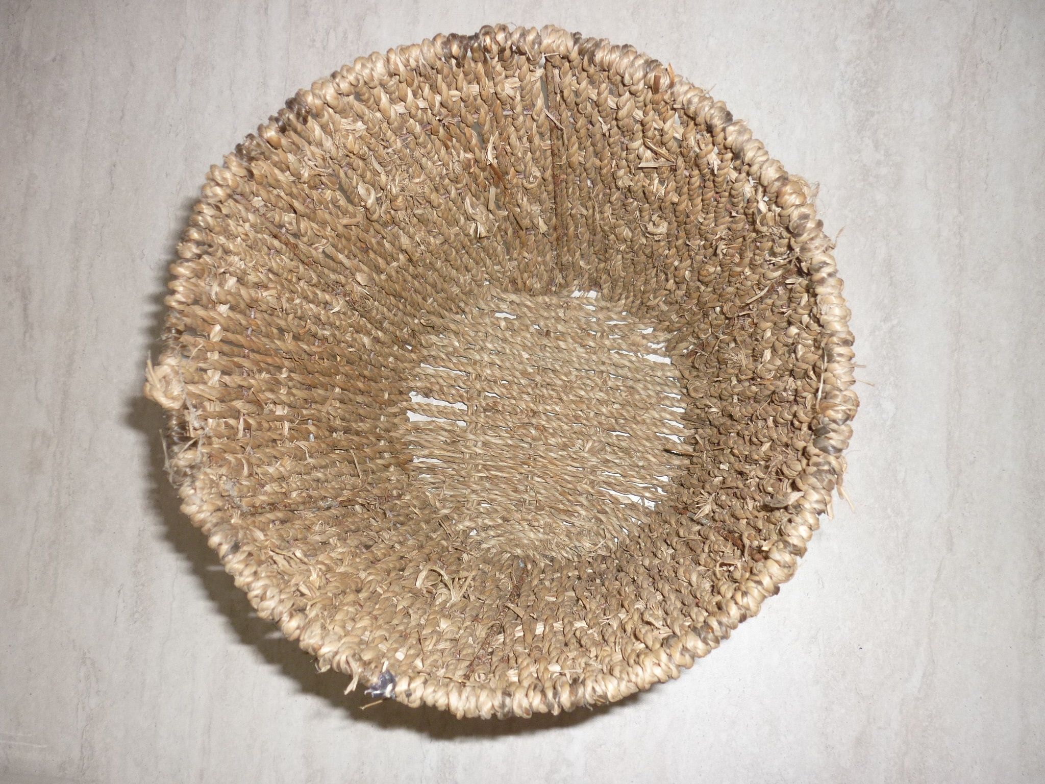 Panier corbeille à papier en corde tressée