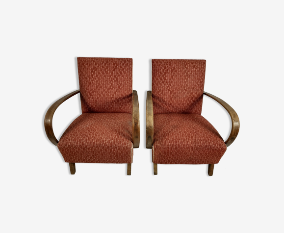 Fauteuils de Jindrich Halabala pour UP Závody années 1950, Set de 2