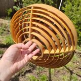 Scandinavian curved wood pendant light