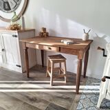 Oak farmhouse table in country style