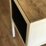 Bedside table vintage country style wood