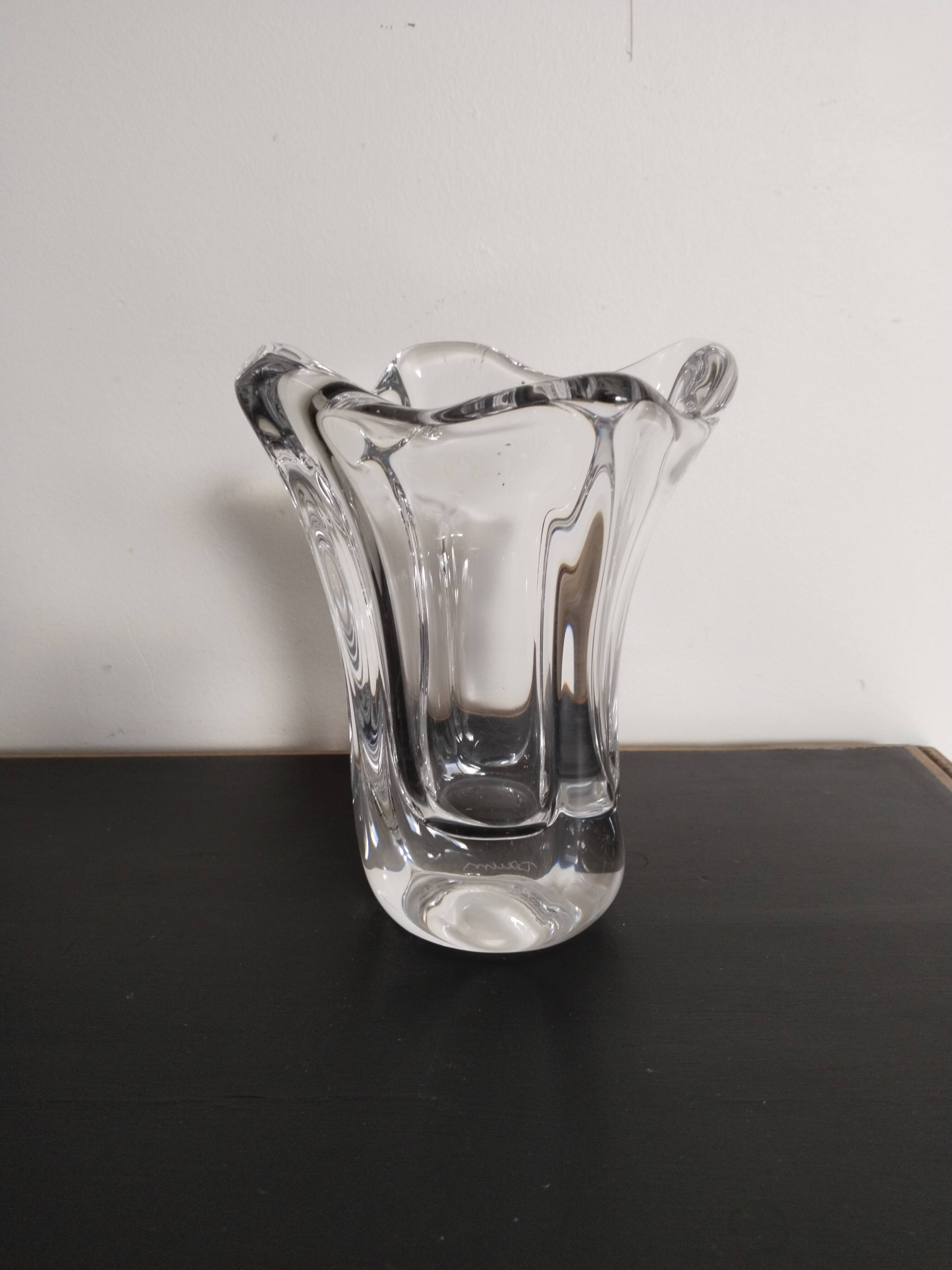 Daum crystal vase, signed, 2.2 kg